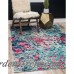 Bungalow Rose Fujii Blue Area Rug BNGL8134